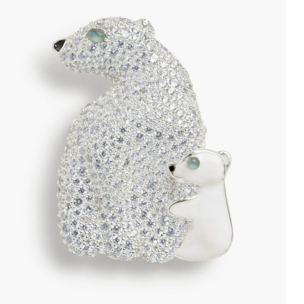 Talbots Sterling Silver Polar Bear Brooch